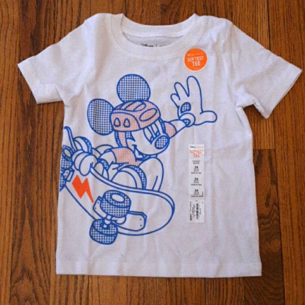 Mickey Mouse skater boys shirt 24 month